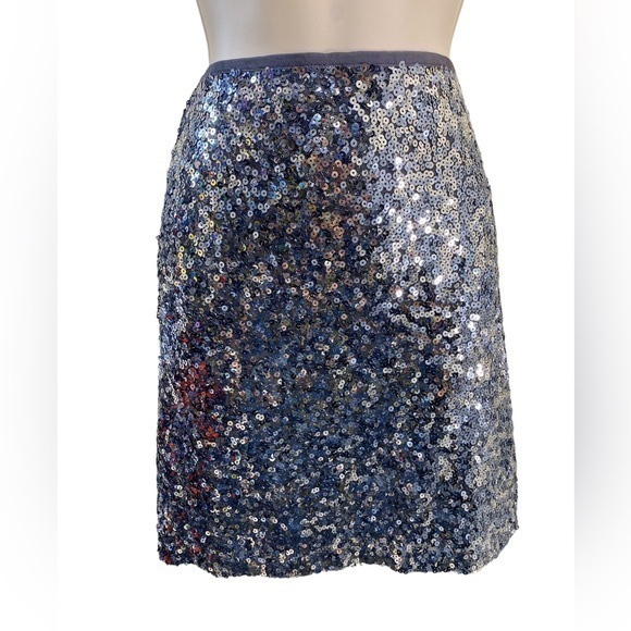 White House Black Market Dresses & Skirts - White House Black Market mini sequins silver skirt